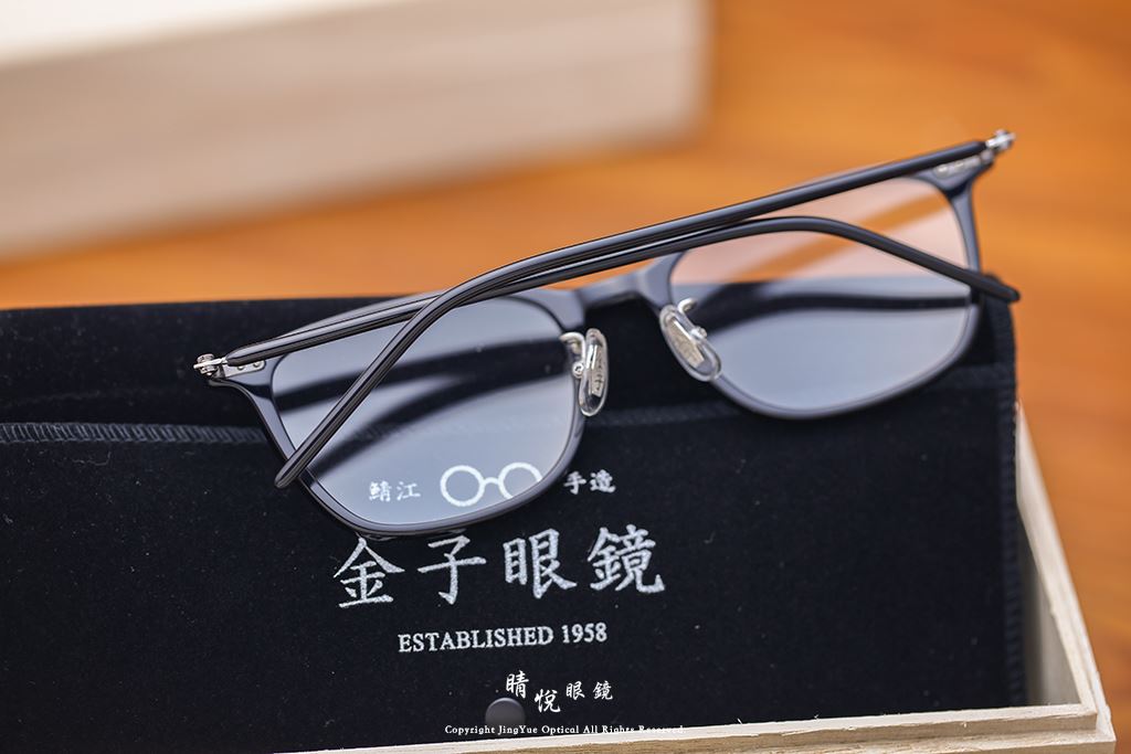 睛悦眼鏡,金子眼鏡,kaneko,手工眼鏡,日本手工眼鏡,賽璐珞,Celluloid,KC49,BK
