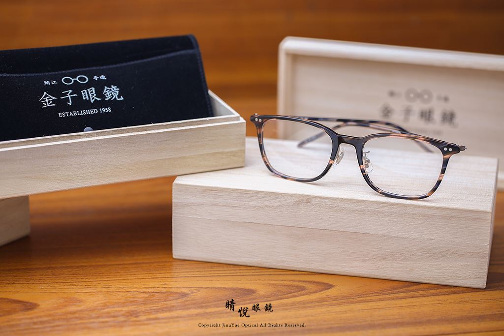 睛悦眼鏡,金子眼鏡,kaneko,手工眼鏡,日本手工眼鏡,賽璐珞,Celluloid,KC49,BLS