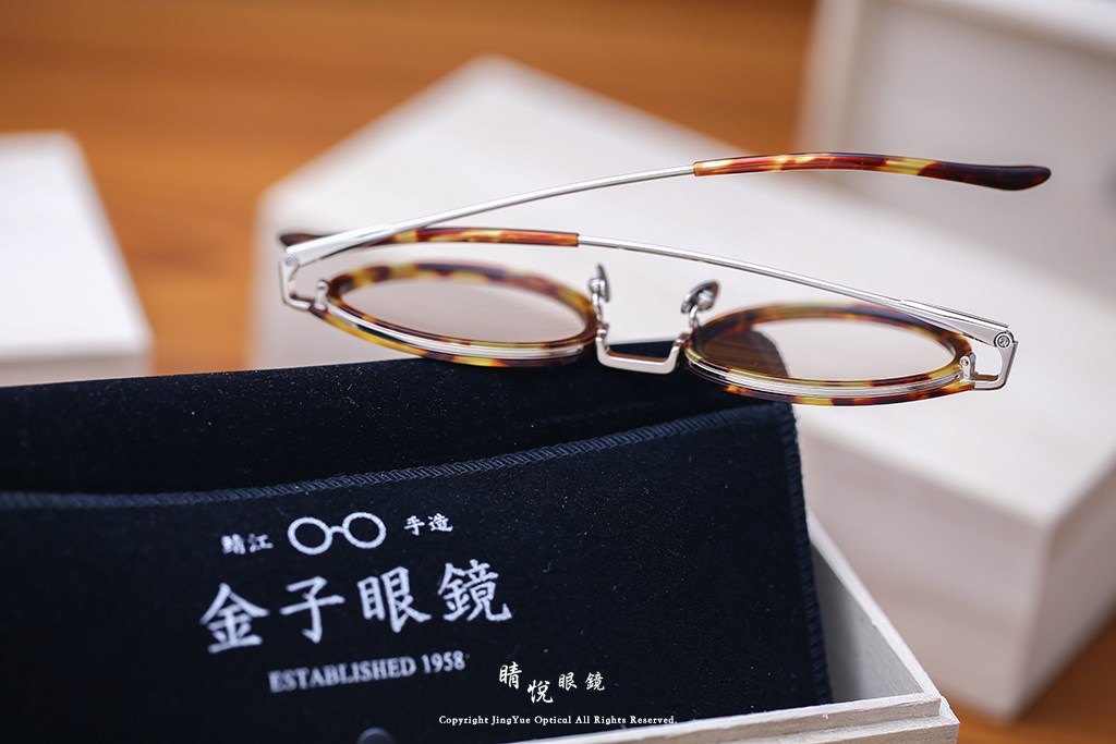 睛悦眼鏡,金子眼鏡,kaneko,手工眼鏡,日本手工眼鏡,KJ16,DEMI
