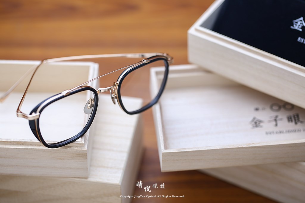 睛悦眼鏡,金子眼鏡,kaneko,手工眼鏡,日本手工眼鏡,KJ31,BKGP