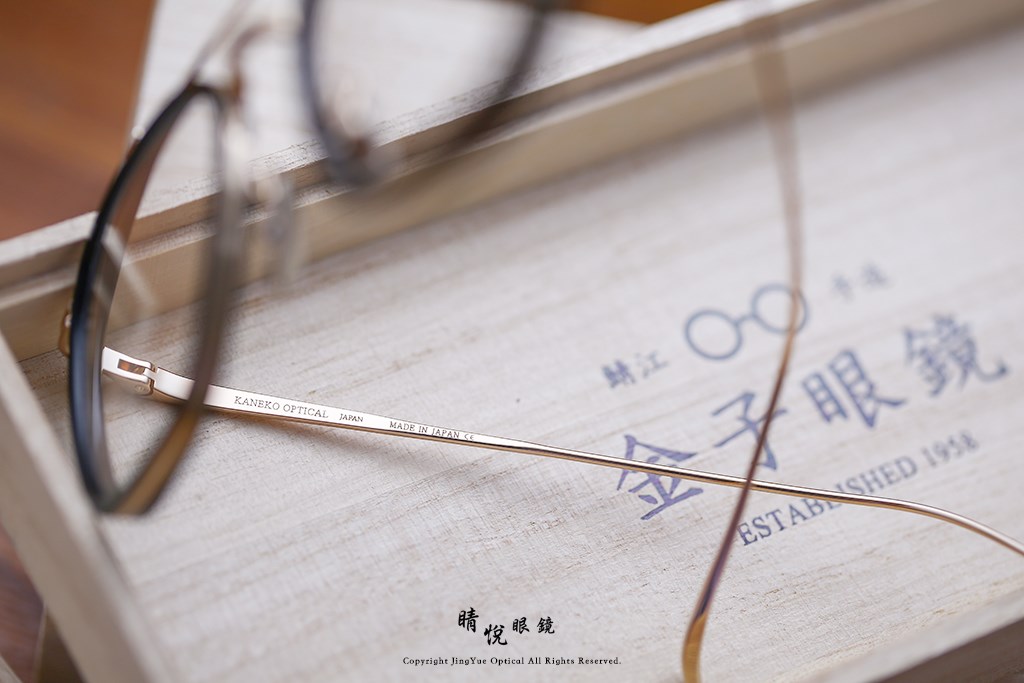 睛悦眼鏡,金子眼鏡,kaneko,手工眼鏡,日本手工眼鏡,KJ31,BKGP