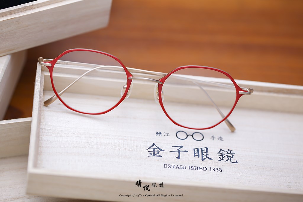 睛悦眼鏡,金子眼鏡,kaneko,手工眼鏡,日本手工眼鏡,KM14,RD