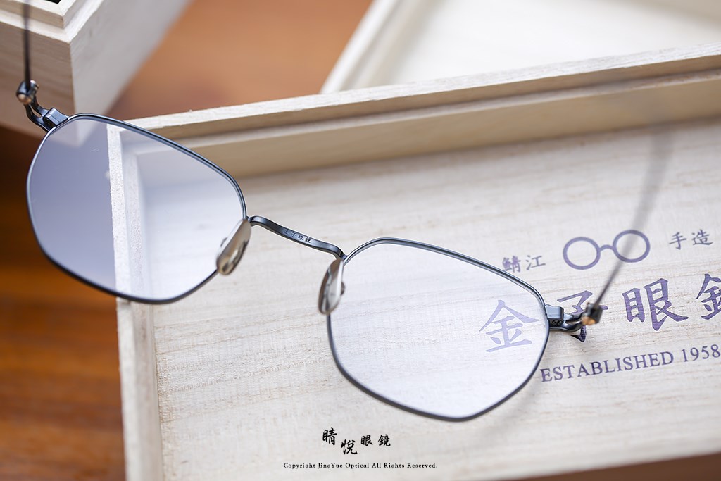 睛悦眼鏡,金子眼鏡,kaneko,手工眼鏡,日本手工眼鏡,KM16,IPBK
