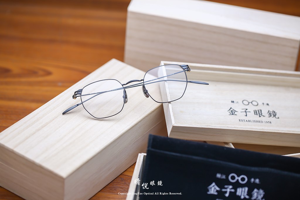 睛悦眼鏡,金子眼鏡,kaneko,手工眼鏡,日本手工眼鏡,KM16,IPBK