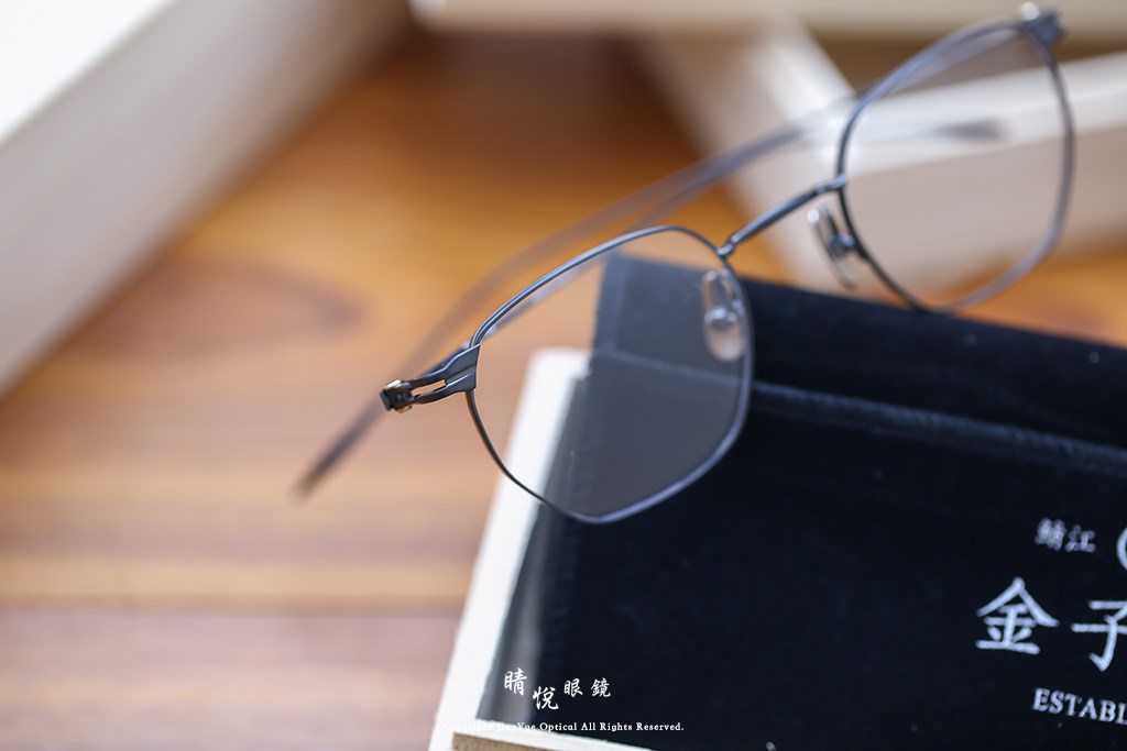 睛悦眼鏡,金子眼鏡,kaneko,手工眼鏡,日本手工眼鏡,KM16,IPBK