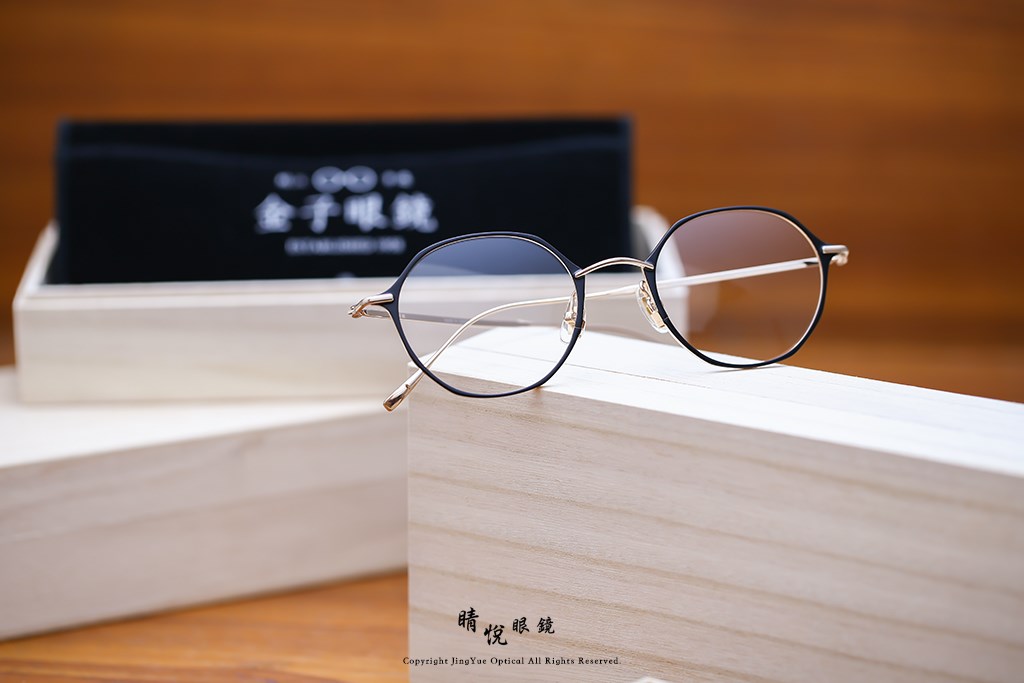 睛悦眼鏡,金子眼鏡,kaneko,手工眼鏡,日本手工眼鏡,KM14,BK