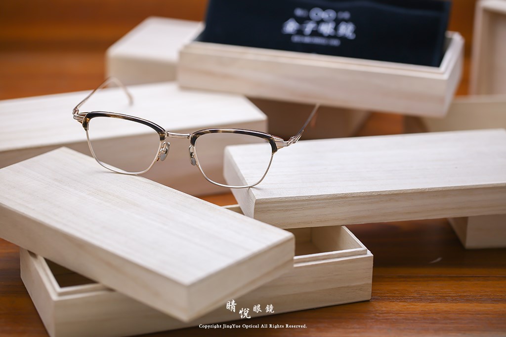 睛悦眼鏡,金子眼鏡,kaneko,手工眼鏡,日本手工眼鏡,KJ26,BRS2