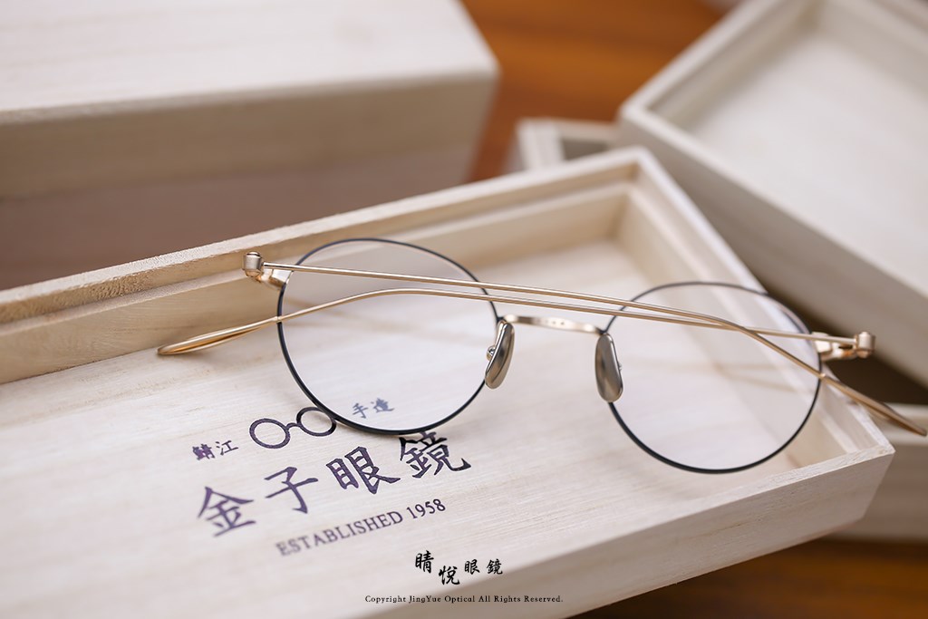 睛悦眼鏡,金子眼鏡,kaneko,手工眼鏡,日本手工眼鏡,KM18,BKBG