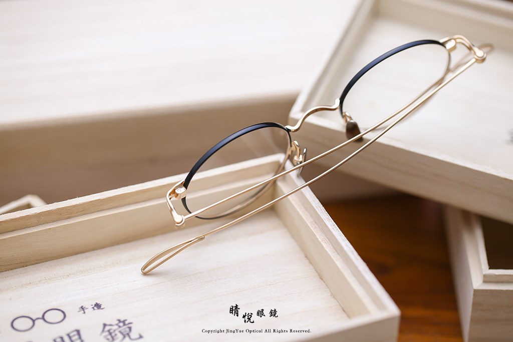 睛悦眼鏡,金子眼鏡,kaneko,手工眼鏡,日本手工眼鏡,KM18,BKBG