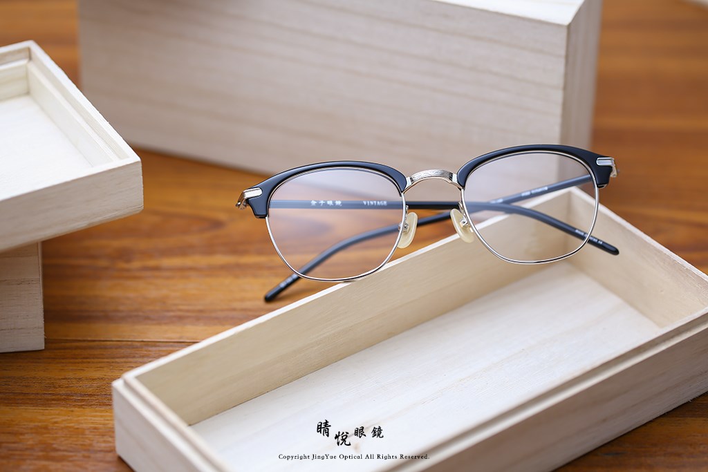 睛悦眼鏡,金子眼鏡,kaneko,手工眼鏡,日本手工眼鏡,KV34,BK