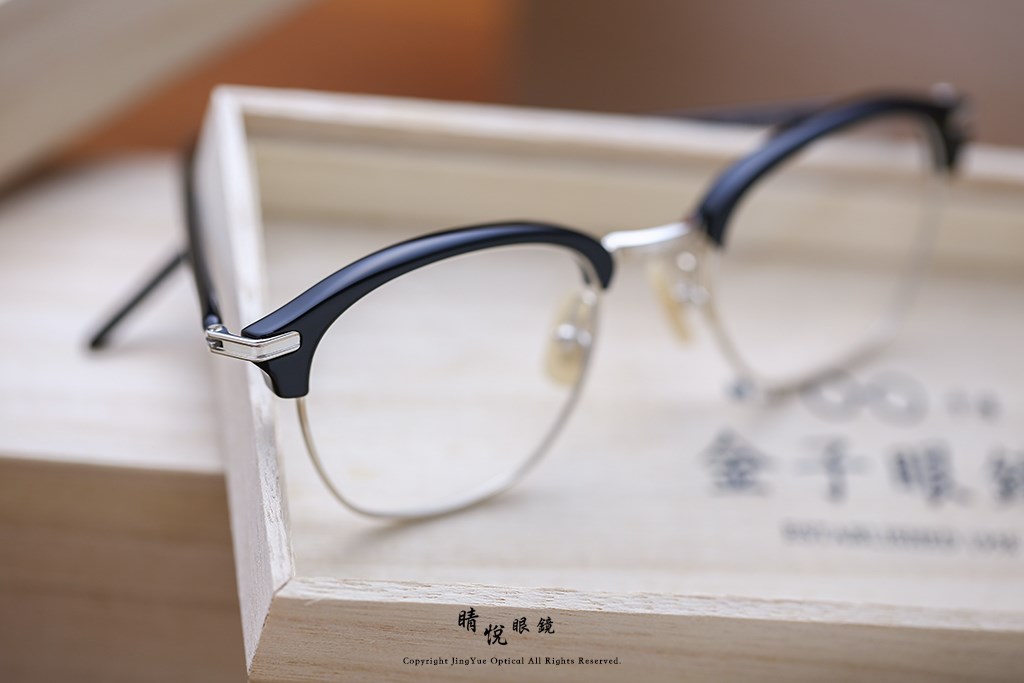 睛悦眼鏡,金子眼鏡,kaneko,手工眼鏡,日本手工眼鏡,KV34,BK