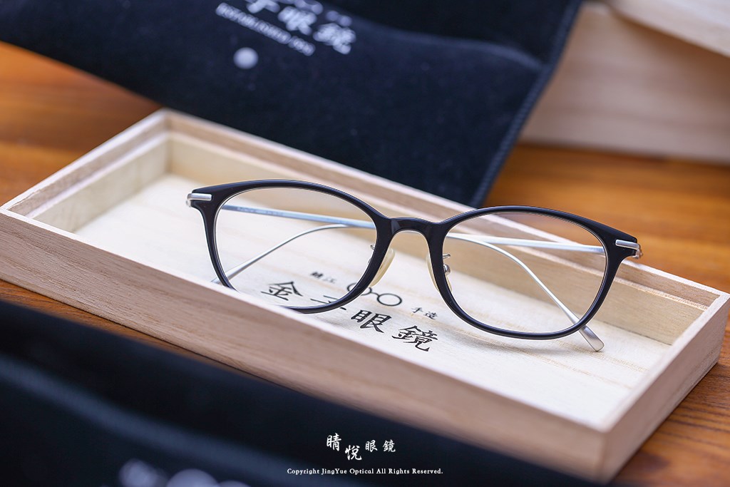 睛悦眼鏡,金子眼鏡,kaneko,手工眼鏡,日本手工眼鏡,KV40L,BK