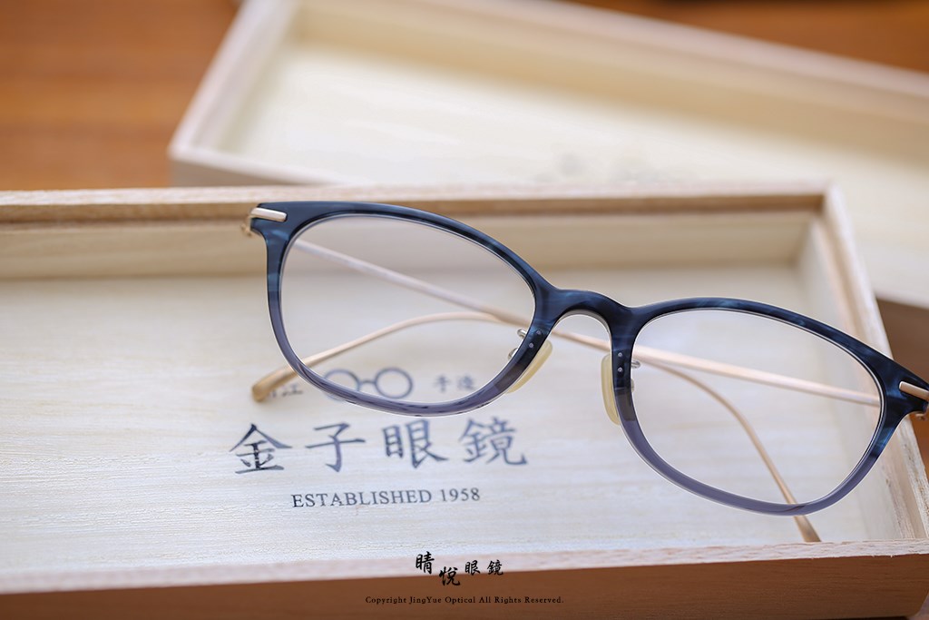 睛悦眼鏡,金子眼鏡,kaneko,手工眼鏡,日本手工眼鏡,KV40L,BLH