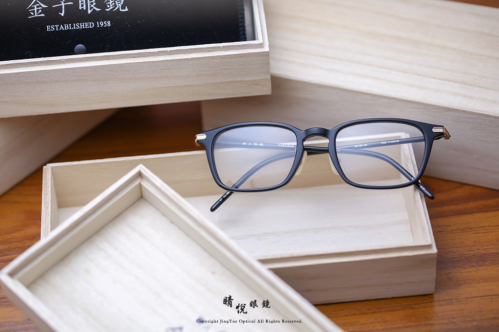 睛悦眼鏡,金子眼鏡,kaneko,手工眼鏡,日本手工眼鏡,KV43,BK