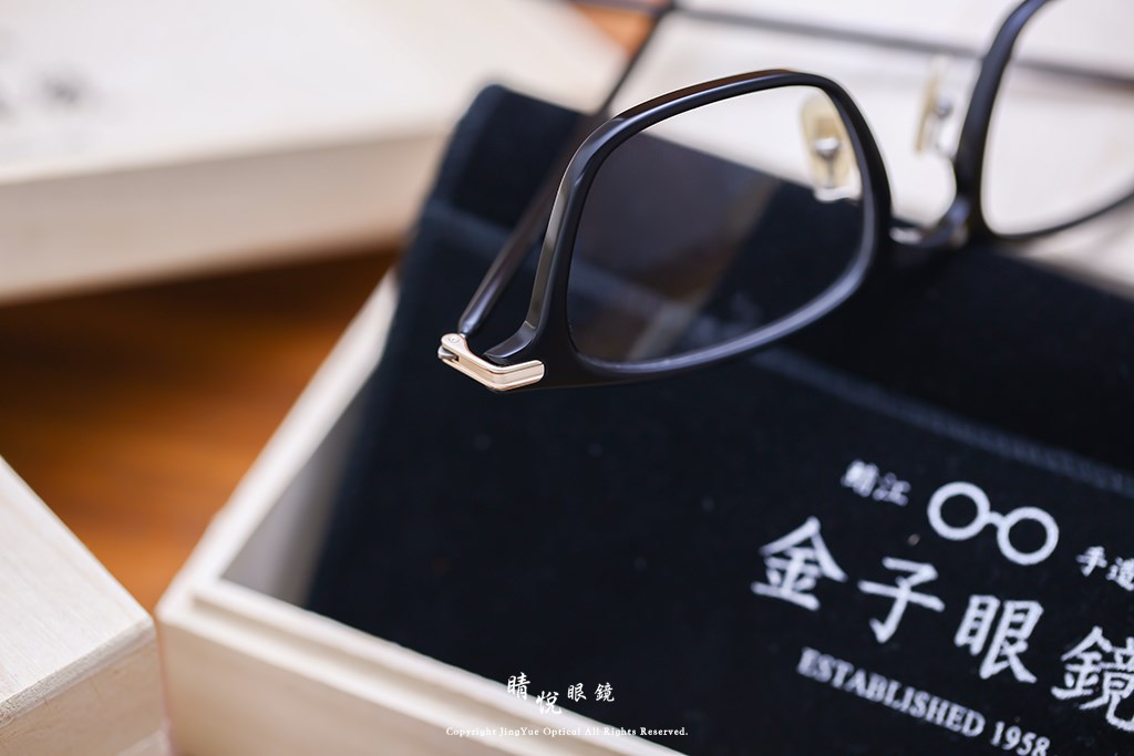 睛悦眼鏡,金子眼鏡,kaneko,手工眼鏡,日本手工眼鏡,KV43,BK