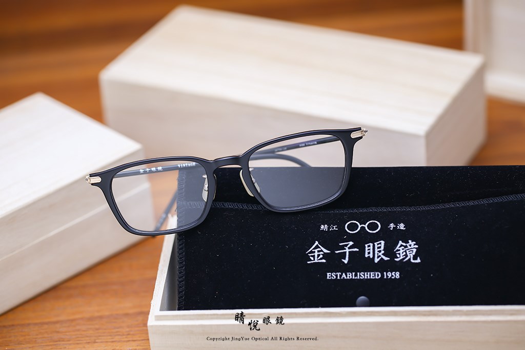 睛悦眼鏡,金子眼鏡,kaneko,手工眼鏡,日本手工眼鏡,KV43,BK
