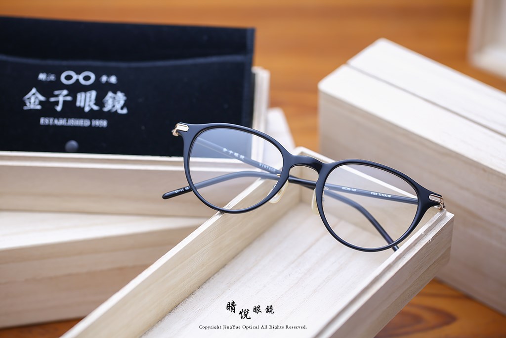 睛悦眼鏡,金子眼鏡,kaneko,手工眼鏡,日本手工眼鏡,KV44,BK