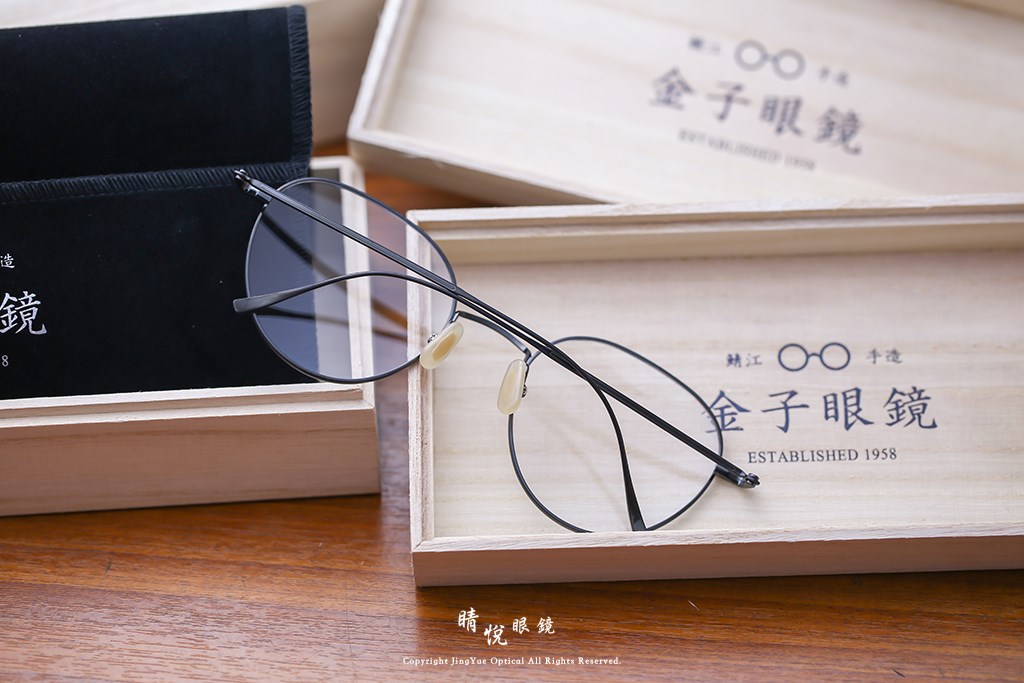睛悦眼鏡,金子眼鏡,kaneko,手工眼鏡,日本手工眼鏡,KV92L,IPBK	