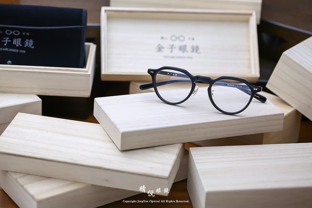 睛悦眼鏡,金子眼鏡,kaneko,手工眼鏡,日本手工眼鏡,賽璐珞,Celluloid,KC75,BK	