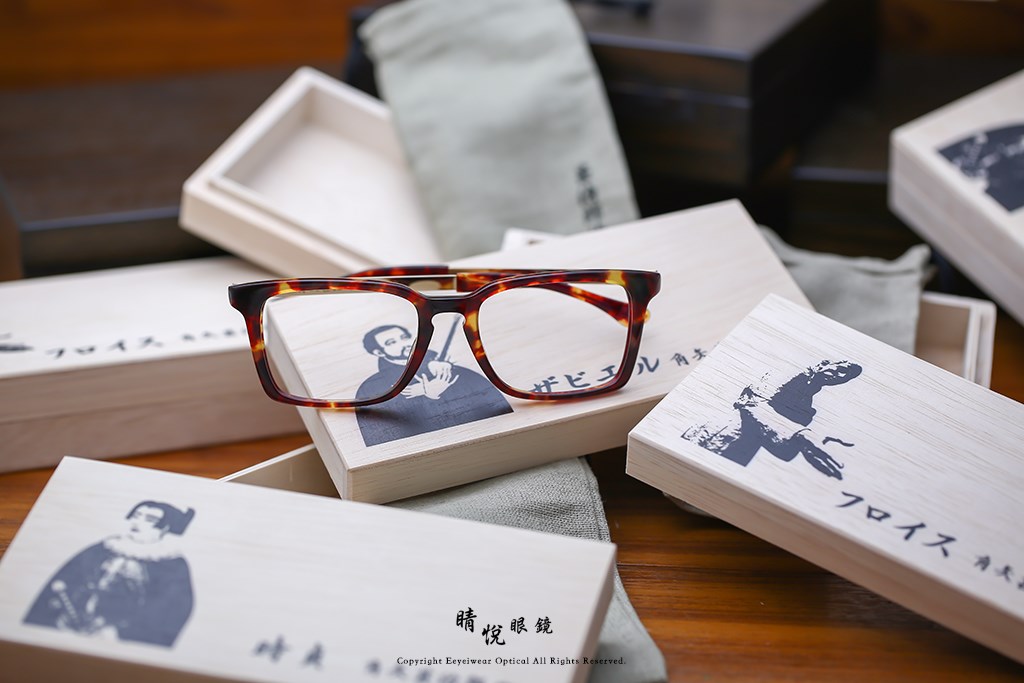 睛悦眼鏡,角矢甚治郎,手工眼鏡,日本手工眼鏡,賽璐珞,Celluloid,城之章 南蠻傳來 Xavier C13