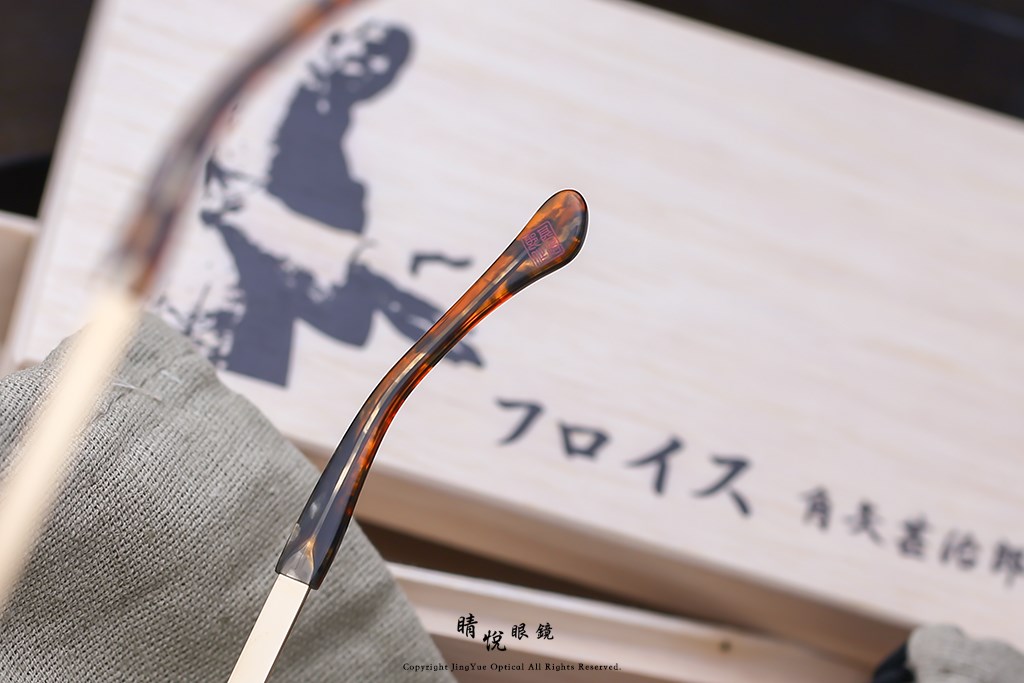 睛悦眼鏡,角矢甚治郎,手工眼鏡,日本手工眼鏡,賽璐珞,Celluloid,城之章 南蠻傳來 Frois C6
