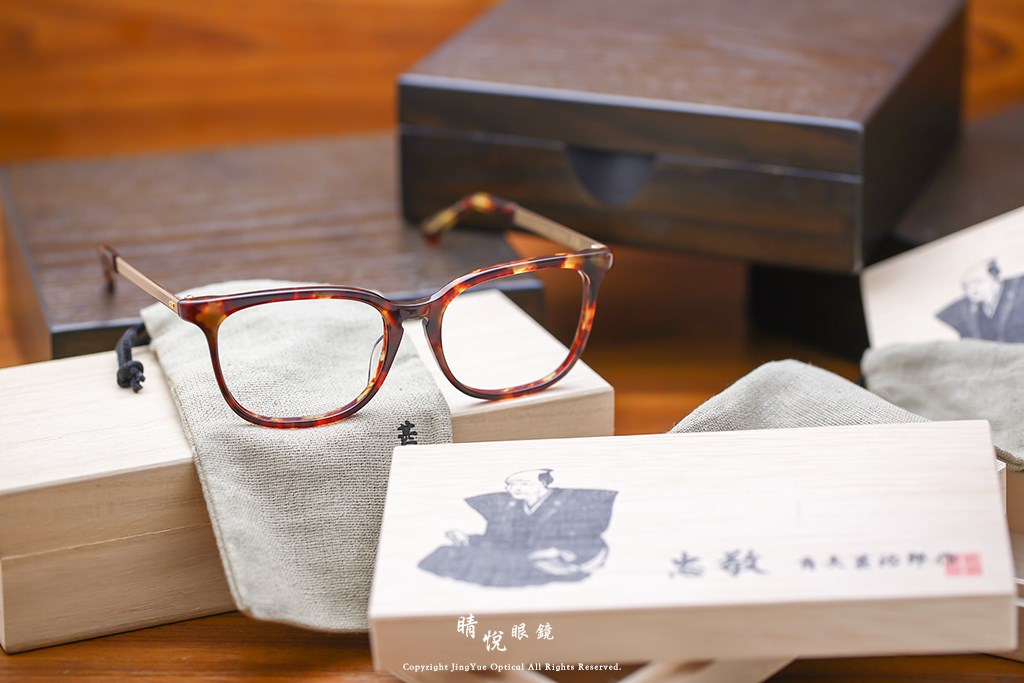 睛悦眼鏡,角矢甚治郎,手工眼鏡,日本手工眼鏡,賽璐珞,Celluloid,江戶限定 忠敬 C13 