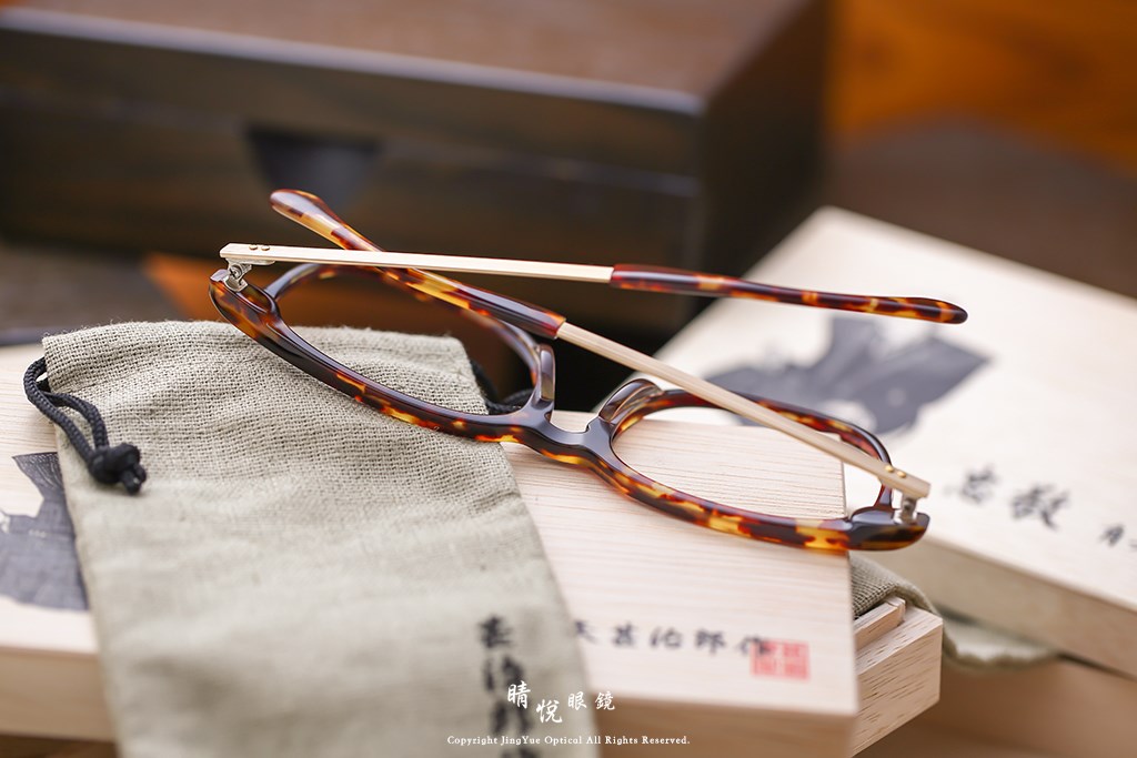 睛悦眼鏡,角矢甚治郎,手工眼鏡,日本手工眼鏡,賽璐珞,Celluloid,江戶限定 忠敬 C13 