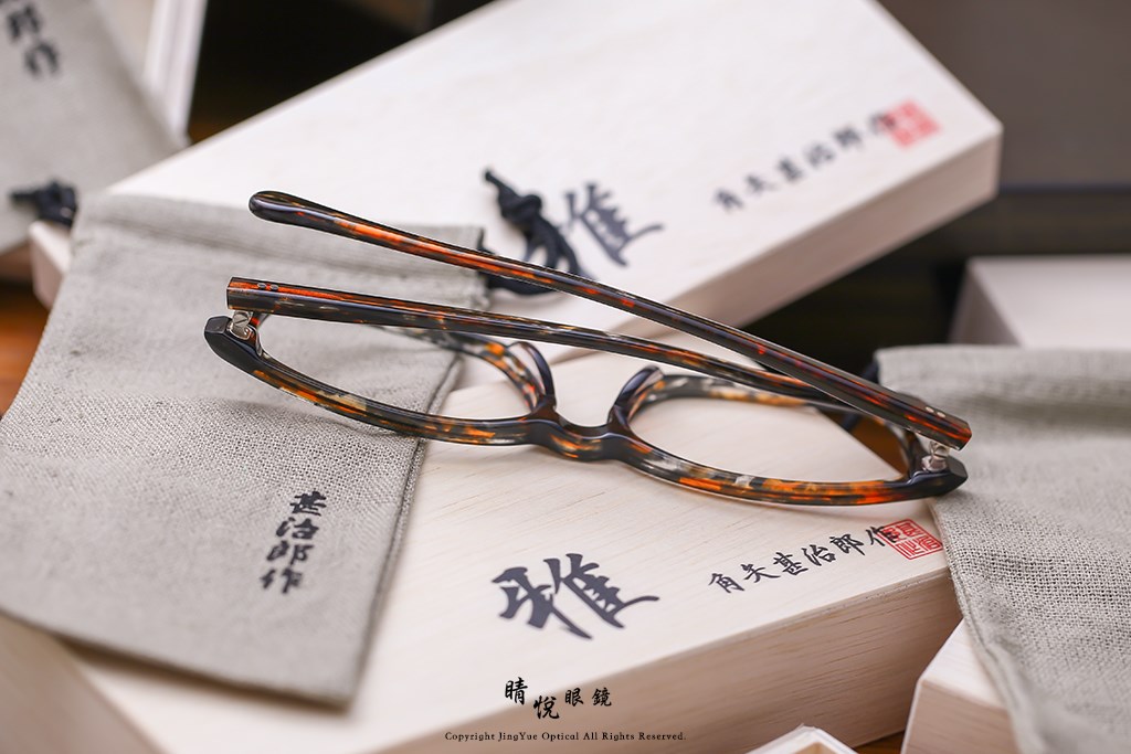 睛悦眼鏡,角矢甚治郎,手工眼鏡,日本手工眼鏡,賽璐珞,Celluloid,雅 龍之介 C6 