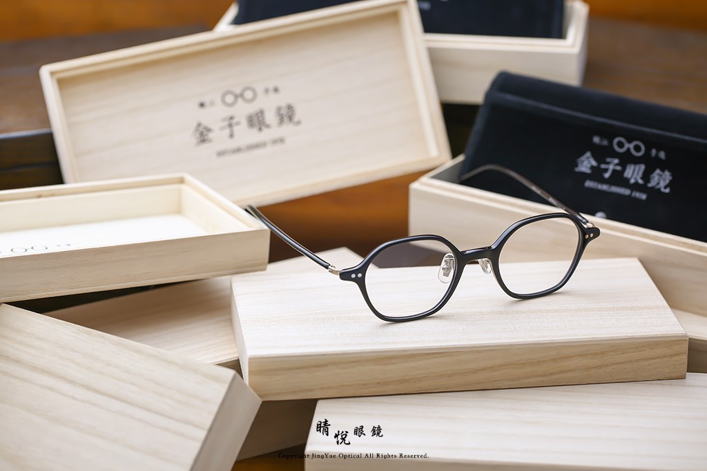 睛悦眼鏡,金子眼鏡,kaneko,手工眼鏡,日本手工眼鏡,賽璐珞,Celluloid,KC 80 BK