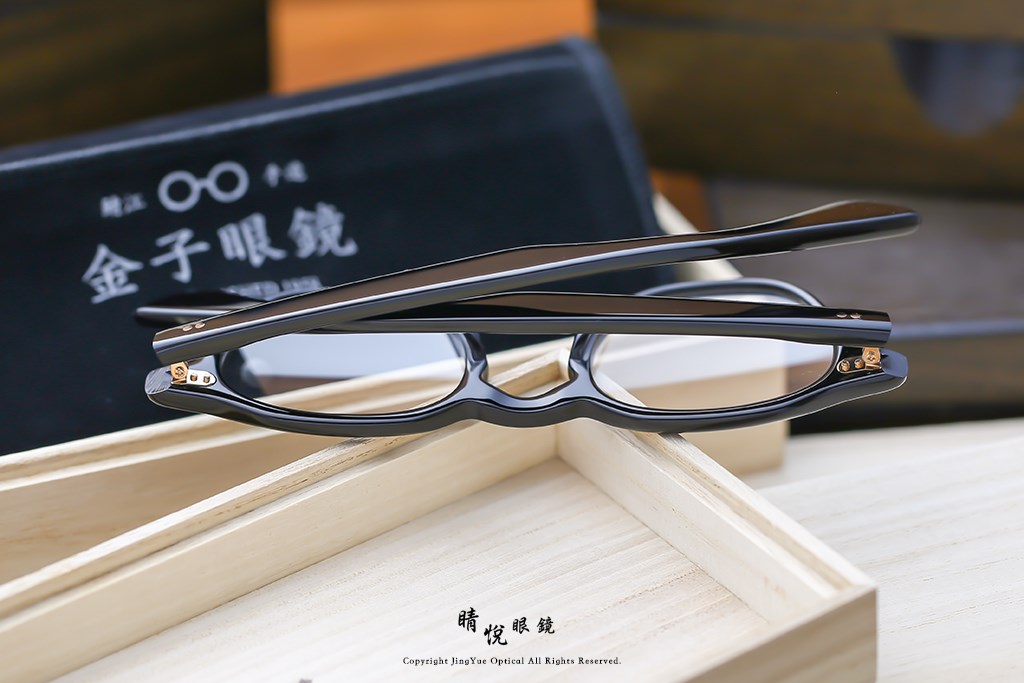 睛悦眼鏡,金子眼鏡,kaneko,手工眼鏡,日本手工眼鏡,賽璐珞,Celluloid,KC 60 BK