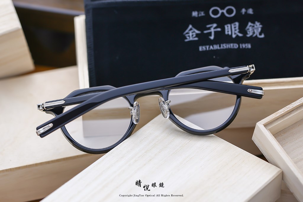 睛悦眼鏡,金子眼鏡,kaneko,手工眼鏡,日本手工眼鏡,賽璐珞,Celluloid,KMP 25 BK