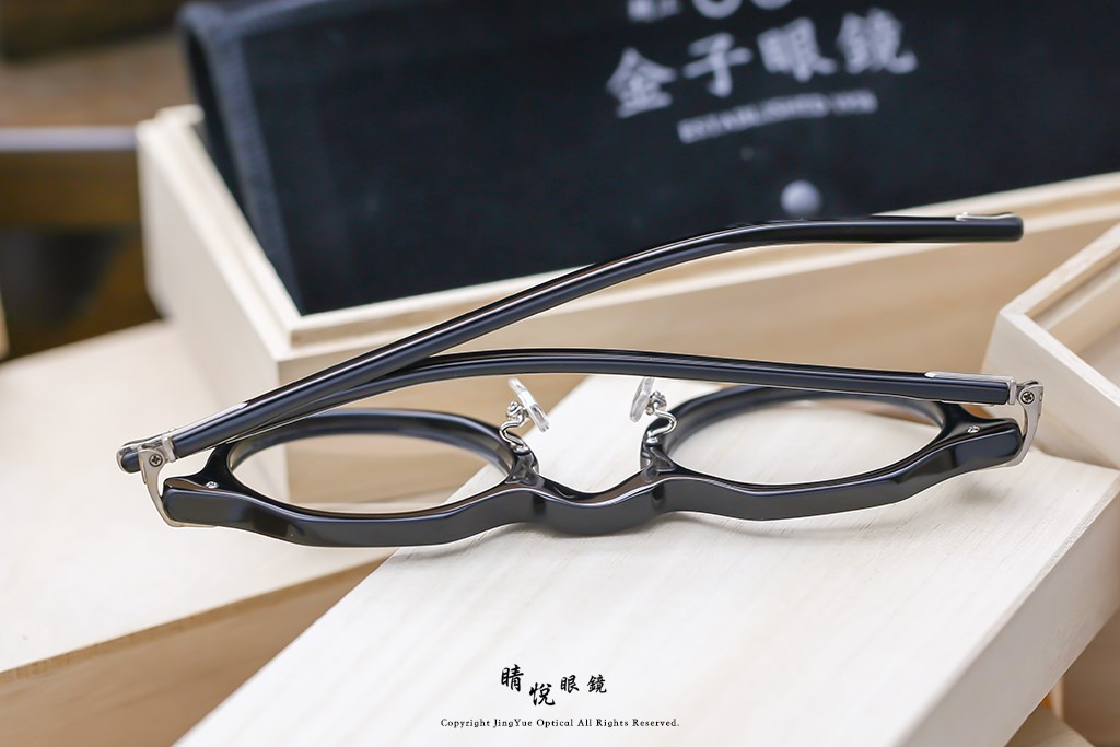 睛悦眼鏡,金子眼鏡,kaneko,手工眼鏡,日本手工眼鏡,賽璐珞,Celluloid,KMP 25 BK