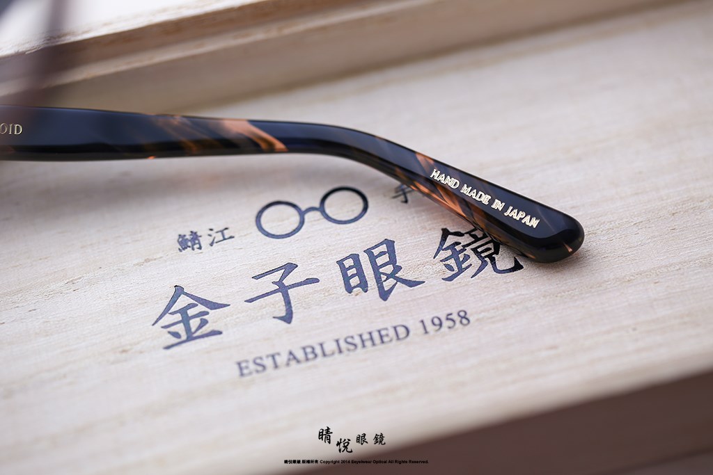 睛悦眼鏡,金子眼鏡,kaneko,手工眼鏡,日本手工眼鏡,賽璐珞,Celluloid,KC18,BLS