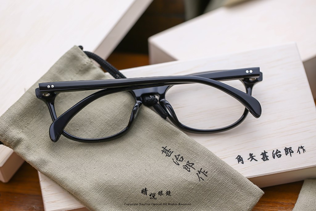 睛悦眼鏡,角矢甚治郎,手工眼鏡,日本手工眼鏡,賽璐珞,Celluloid,戰國限定,兼續,C1