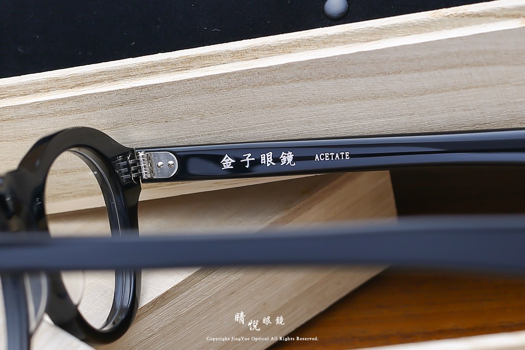 睛悦眼鏡,金子眼鏡,kaneko,手工眼鏡,日本手工眼鏡,醋酸纖維,板料,ACETATE,KA46,BK