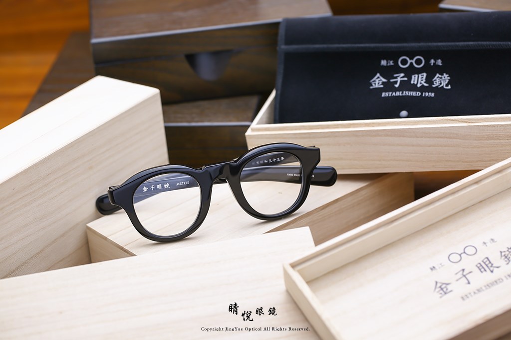 睛悦眼鏡,金子眼鏡,kaneko,手工眼鏡,日本手工眼鏡,醋酸纖維,板料,ACETATE,KA46,BK