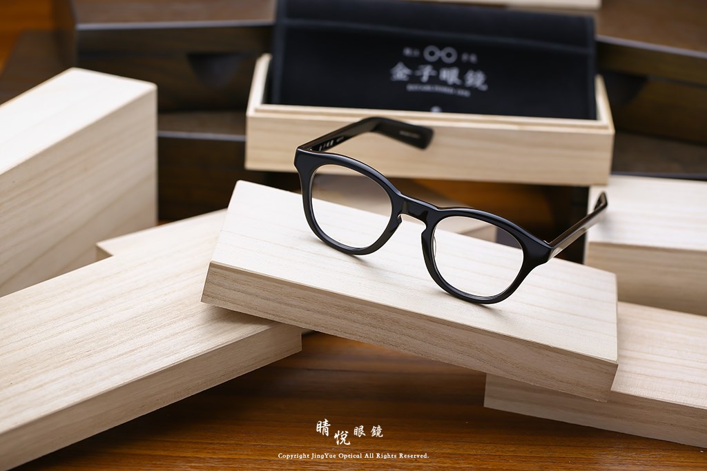 睛悦眼鏡,金子眼鏡,kaneko,手工眼鏡,日本手工眼鏡,醋酸纖維,板料,ACETATE,KA45,BK