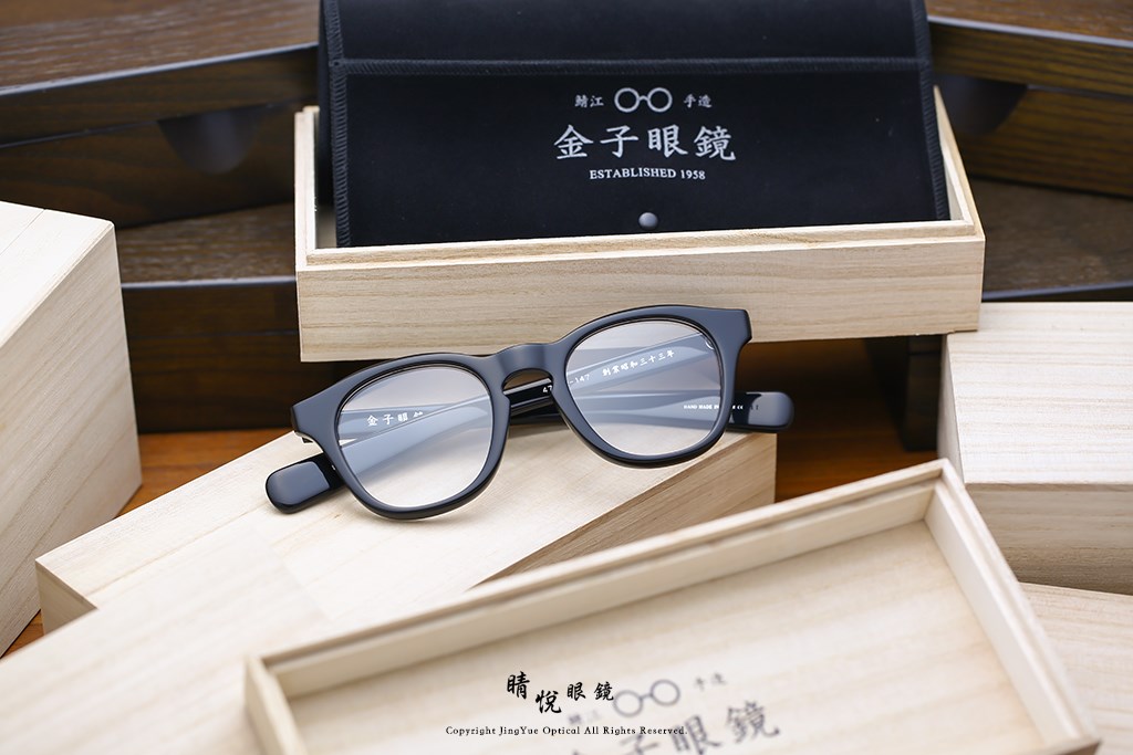 睛悦眼鏡,金子眼鏡,kaneko,手工眼鏡,日本手工眼鏡,醋酸纖維,板料,ACETATE,KA45,BK