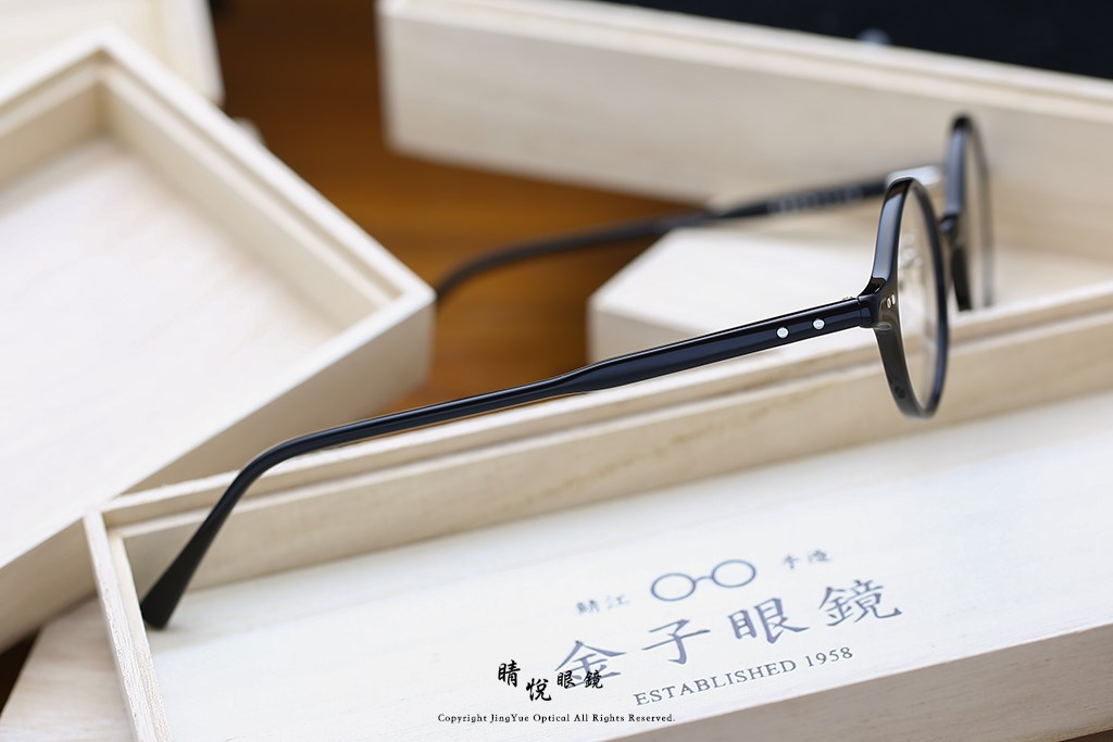 睛悦眼鏡,金子眼鏡,kaneko,手工眼鏡,日本手工眼鏡,醋酸纖維,板料,ACETATE,KA 44,BK	