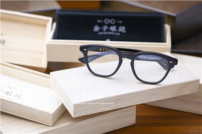 職人工藝 完美呈現 金子眼鏡 賽璐珞系列 KC XU BK 87568