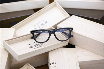 職人工藝 完美呈現 金子眼鏡 KC 賽璐珞系列 KC CC BK 83754